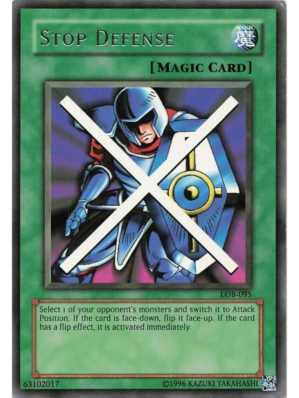 Yu-Gi-Oh! TCG 2002 Stop Defense NM LOB